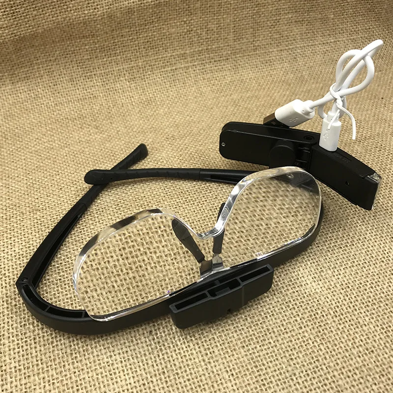 BIJIA New LED USB Elderly Reading Newspapers Magnifier Multiple Lens Interchangeability  Magnifying Glass