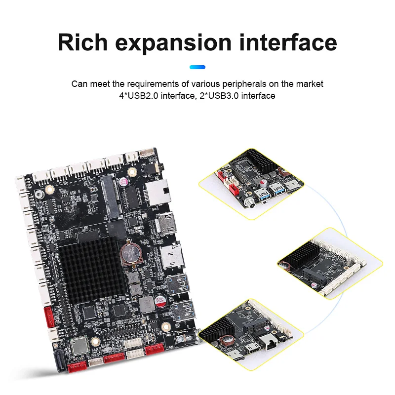 Hot Sale Cheap quad-core RK3568 android mainboard Mini SATA3.0 SSD HDD 4K Display Mini ITX Industrial Motherboard For POS