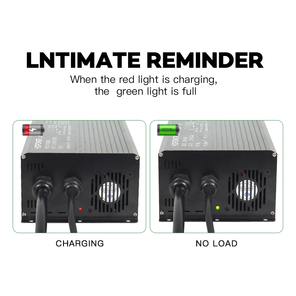 YZPOWER YZ1600S 87.6V20A Battery Charger for 72V LiFePO4 battery of , RV batteries, energy storage batteries