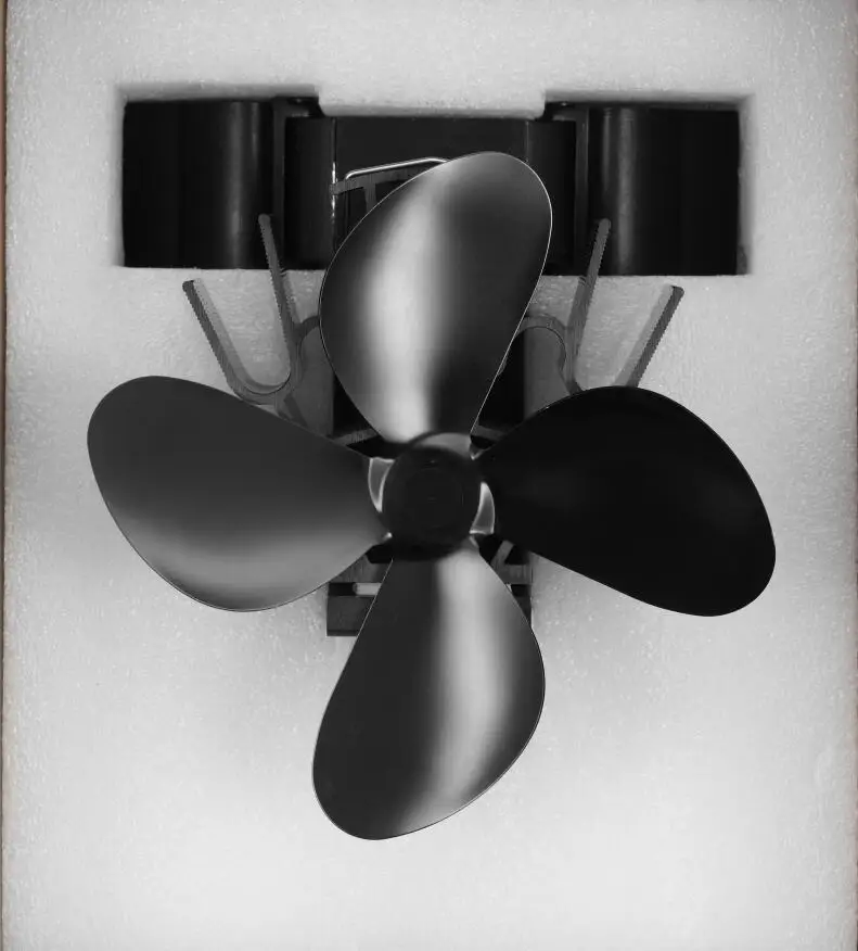 Liank Winter Heater Pellet Stove Chimney Flue Magnetic 4 Blades Ecofan Wood Fireplace Heat Powered Exhaust Stove Fan