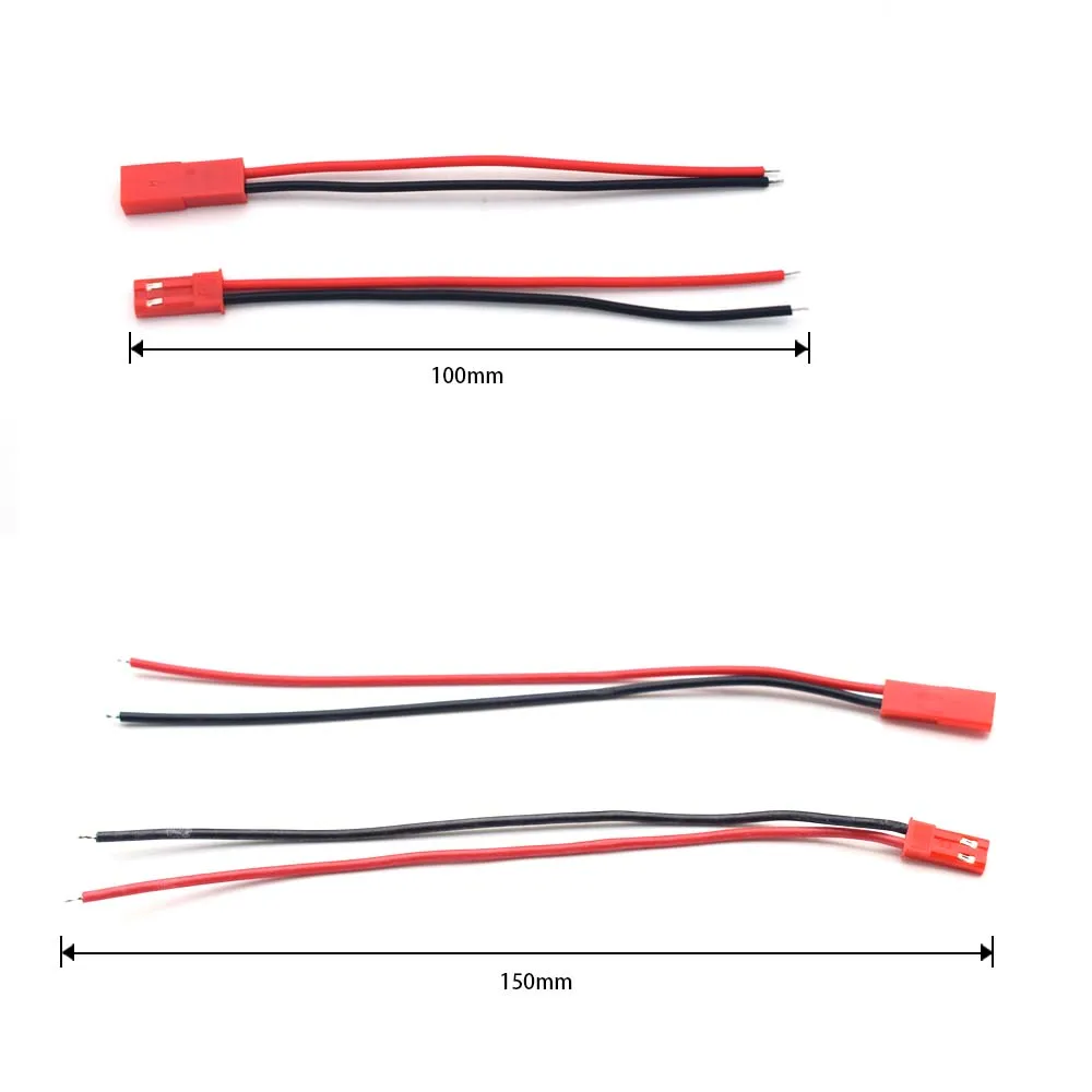  Мягкие силиконовые провода 22AWG JST разъем 2 Pin мужского и женского кабель провод для светодиодной полосы игрушки с дистанционным управлением