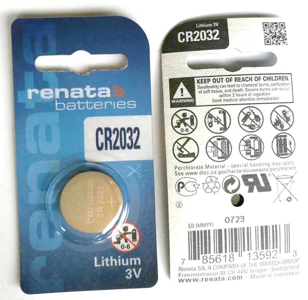 Аккумулятор для часов RENATA все размеры 3 в cr2032 cr2025 cr2016 150 мАч литиевые батареи