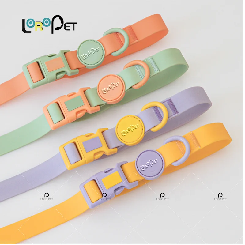 wholesale custom collier chien bully xxl pet leash pvc dog collar and leash set luxury metal buckle and leash frog clip buckle