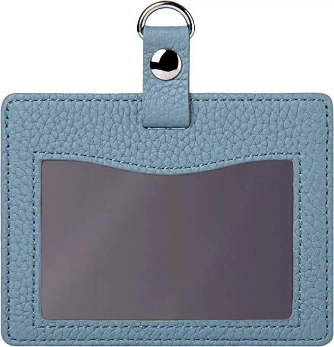 Genuine Leather ID Card Holder ID Card Case Pass Case Regular Insert Card Holder