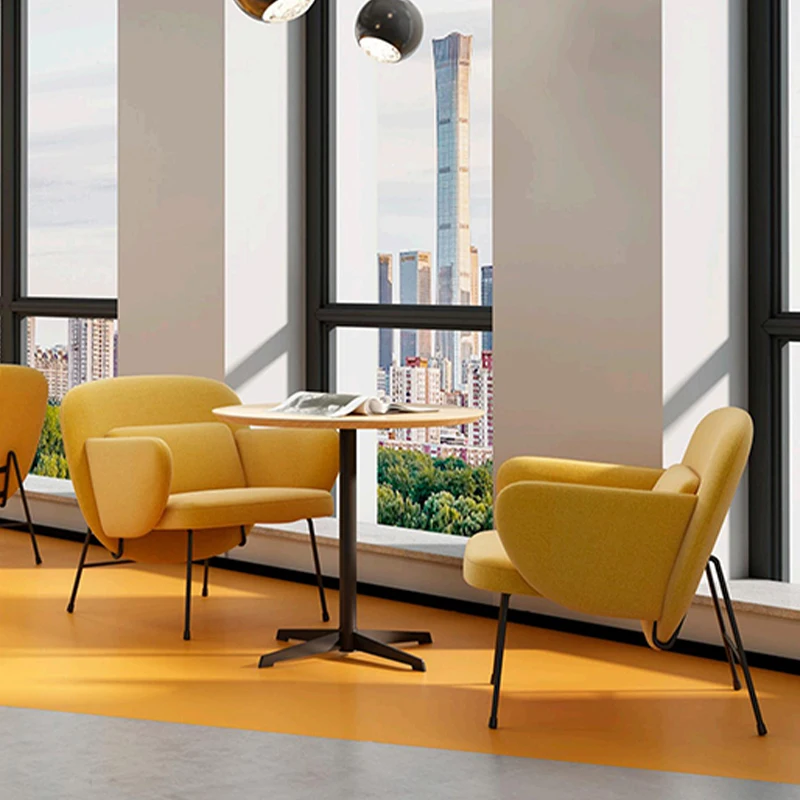 Стулья дизайнерской изогнутой формы в скандинавском стиле современном для отдыха зале ожидания офиса приемного кресла