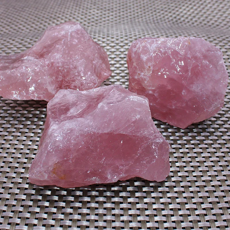 Wholesale high quality rough rose quartz crystal raw stone