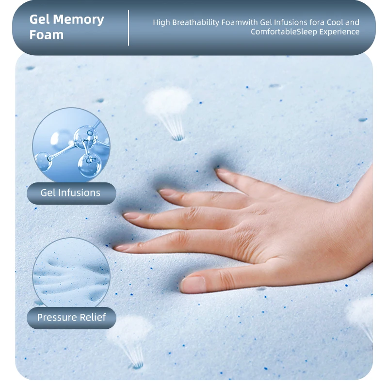AIDI Euro Top Factory Supply Massage King Queen Full Size High-end knitted Fabric Latex Foam Mattress