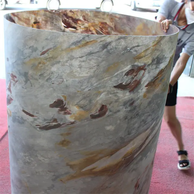 Lightweight Thin Wall Tiles Natural Sheets Flexible Slate Marble Stone Veneer Ultra Thin Stone for Wall Decoration