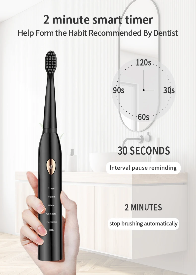 WH-51 sonic electric toothbrush for sale toothbrushes electric With 4 Brush Head
