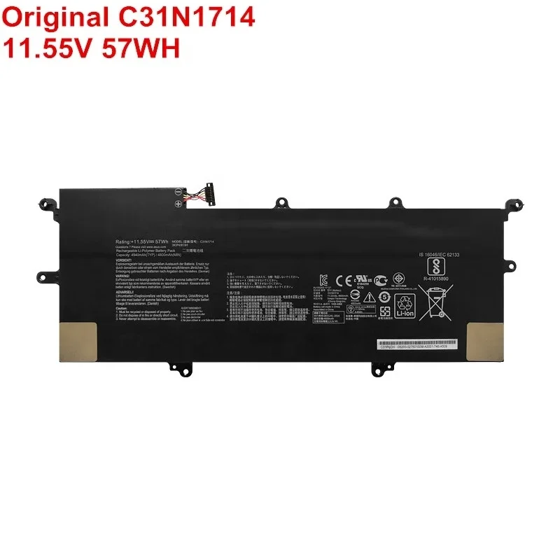 C31N1714 11.55V 57WH Genuine Notebook Battery For Asus ZenBook Flip 14 UX461 UX461FA UX461FN UX461UA UX461UN Bateria Laptop New