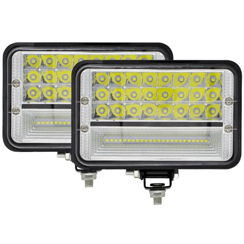 Светодиодные фары для трактора, прибл. 6,7 дюйма, комбинированные фары дальнего света, рабочие Вспомогательные фары, подходят для трактора, грузовика, оборудования, транспортного средства, P