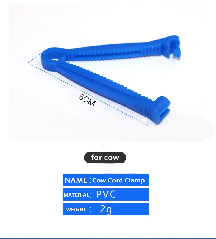 safe polymer material cord clamp for swine