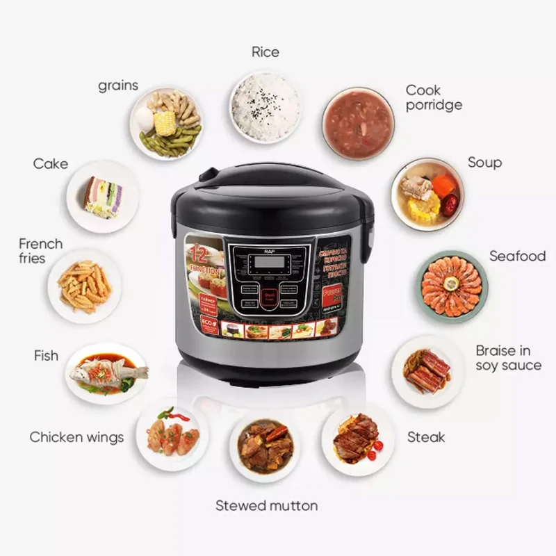 2022 The New Home Multifunctional Digital Programmable Automatic electric rice cooker 6L Food Steamer Rice Cooker
