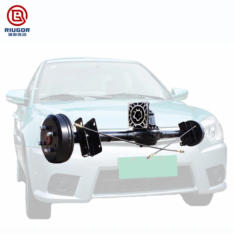 Electric vehicle bridge axle with differential