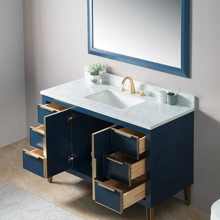 Modern 48inch Bathroom Vanities washbasin cabinet design modern bathroom equipment