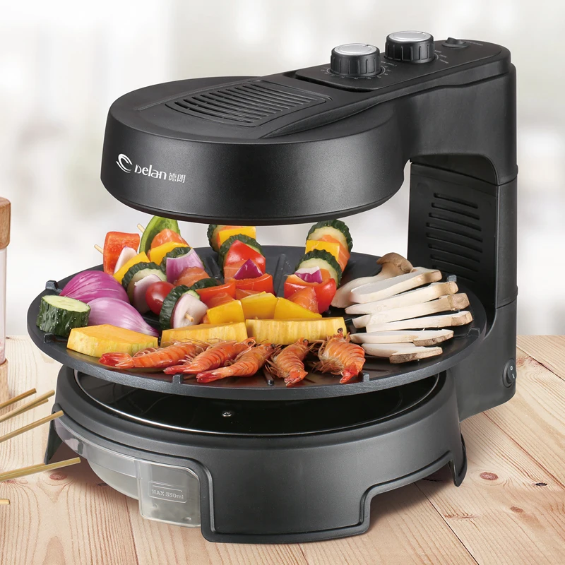 Durable Steak Turkey kebab Bbq Rotisserie Electric Grill Pan For Grilled Pork