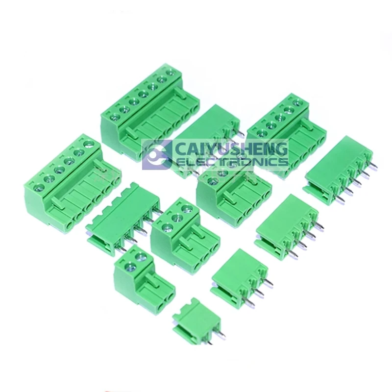 2EDG5.08-2P/3P/4P/5P/6P/7P/8P-16P straight leg/angled female base green terminal block