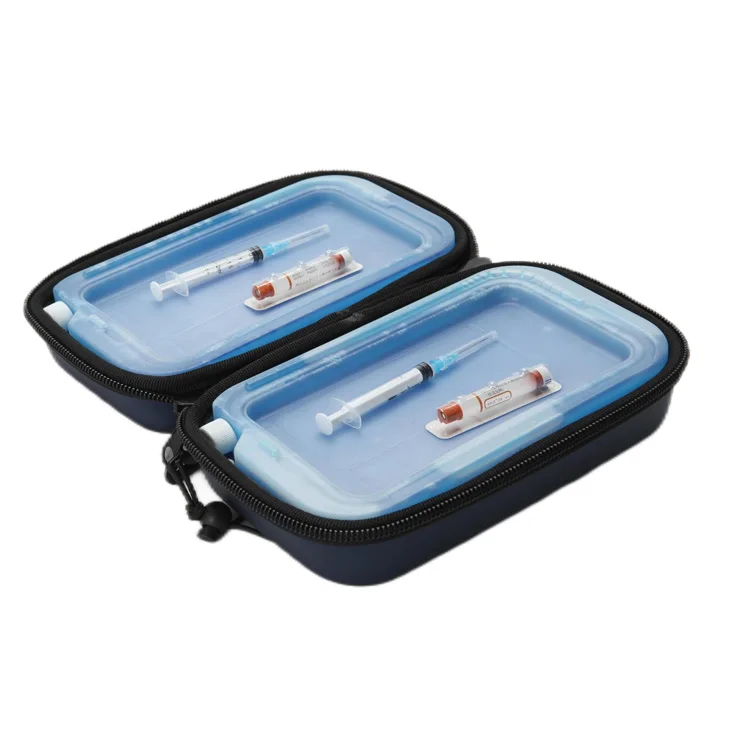 EVA Insulin Cooler Travel Case - Organizer Insulin Case for Diabetes Accessories Keep Supplies Safe and Cold Medicine bag