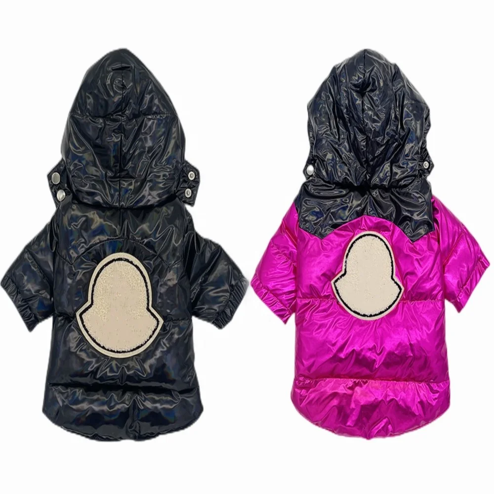 Dropshipping winter warm pet dog down jacket luxury brand puppy jacket French bulldog designer dog clothes wholesale B-006