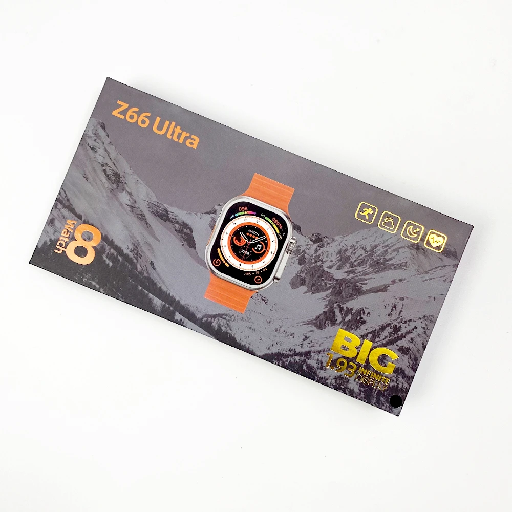 New Watch 8 Z66 Ultra Smart Watch 1.92inch Screen Waterproof Fitness Tracker with NFC Smartwatch Z66Ultra Reloj Inteligente