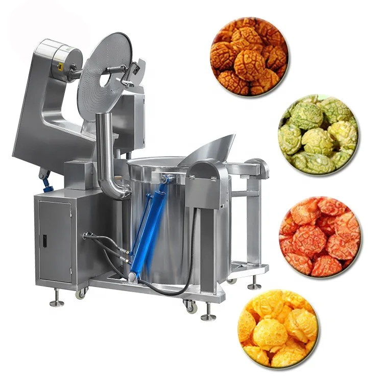 
Factory Direct Sales Large Full Automatic Commercial Gas Operated Popcorn Machine for Sale 