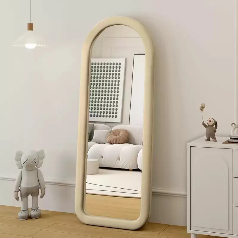 Wholesale Full-length mirror  home standing floor mirror living room  wavy dressing mirror