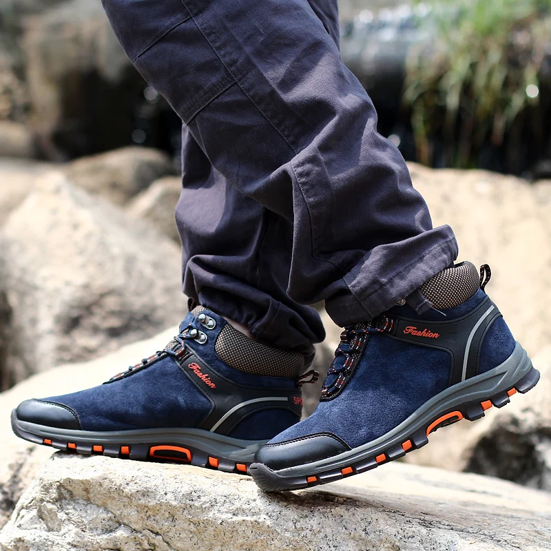 high quality winter weart outdoor high-top hiking shoes