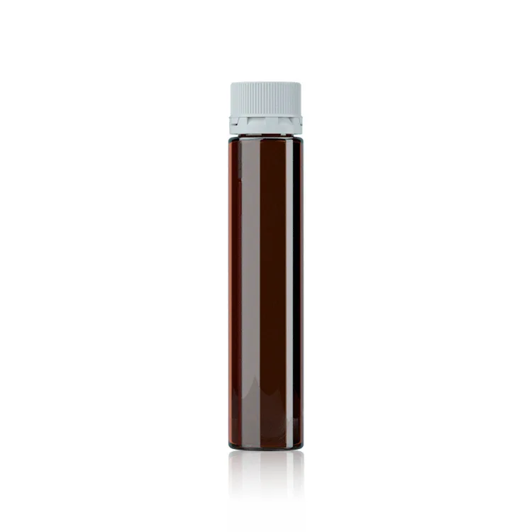 High quantity security caps 50ml pet collagen bottle PE amber pet plastic bottle