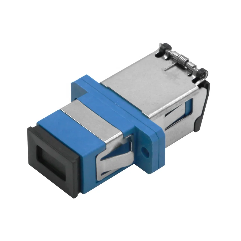 Customizable SC UPC fiber sc sx adapter adaptor metal fiber optic adapter sc with shutter