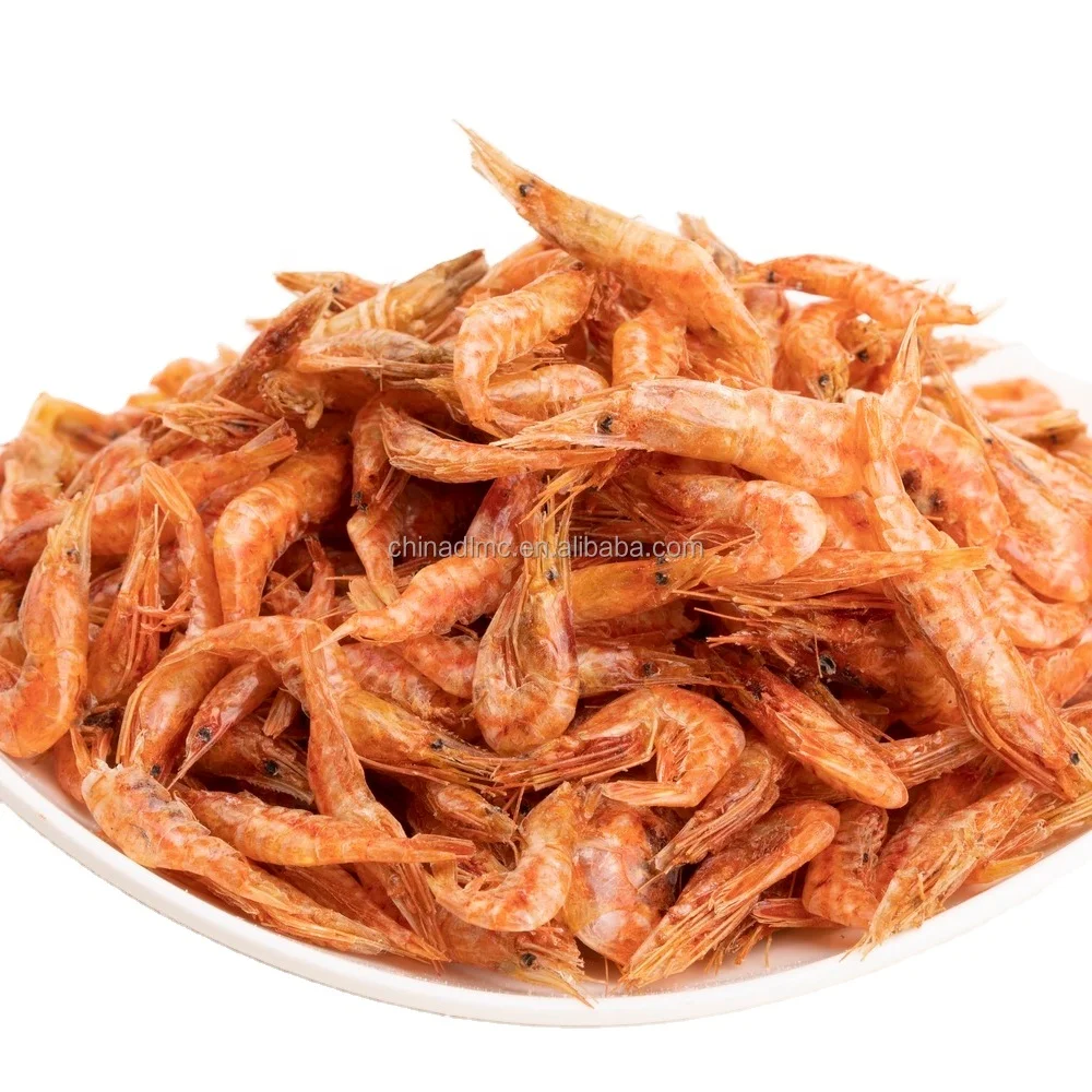 The factory specializes in fresh dried red shrimp