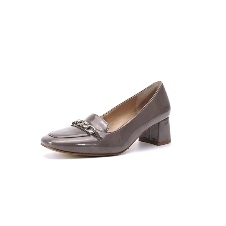 2021 Fashion zapatos Elegant High Heel Fashion Dress Ladies Square Toe Pump Shoes Block Trendy heels for Fashion Women Pumps