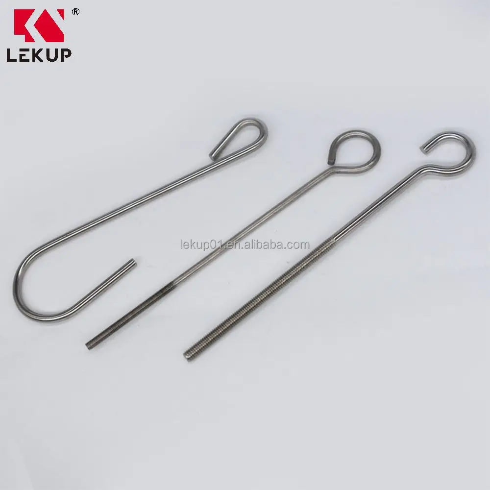 Factory Direct Threaded Hook Non-standard Stainless Steel Hook OEM ODM Custom S Shape Hook