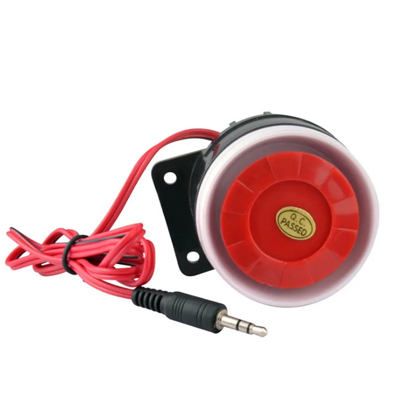 Высококачественная красная/белая Проводная охранная сигнализация DC12V Smart Mini Siren