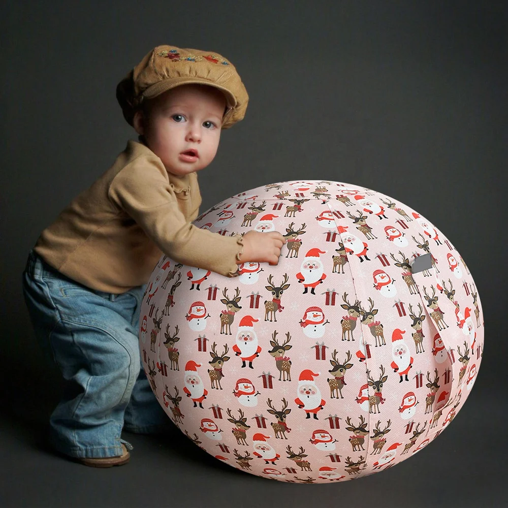 
 55 см Рождественский праздничный шар для йоги стул сидячий шар стул с чехлом  