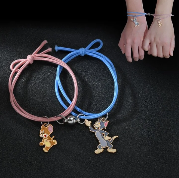 
Cartoon Attracting Bracelet Hair Rope Magnetic Bracelets For Couples 03BC077 