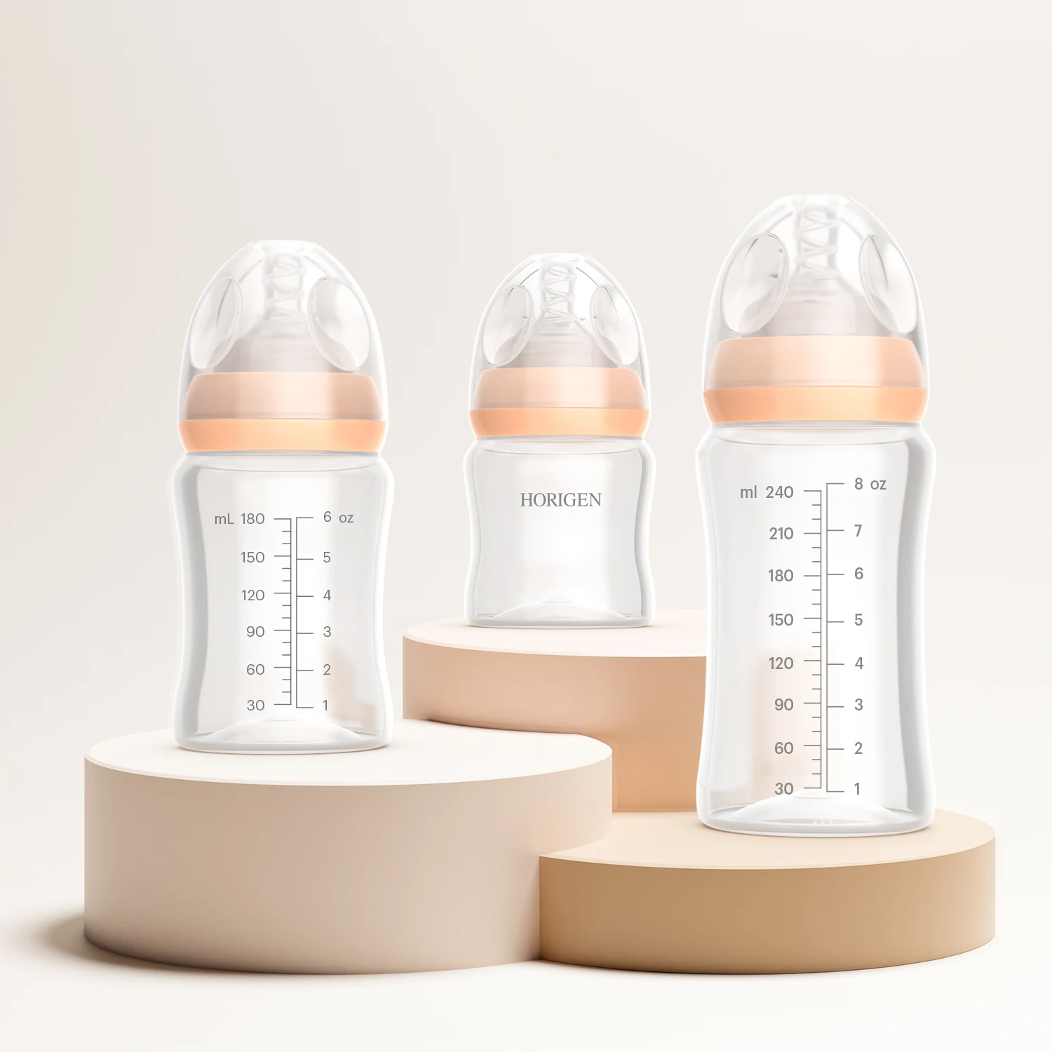 factory custom best eco friendly Bpa Free PP baby milk bottle food grade 120ml/180ml/240ml plastic milk feeding bottles