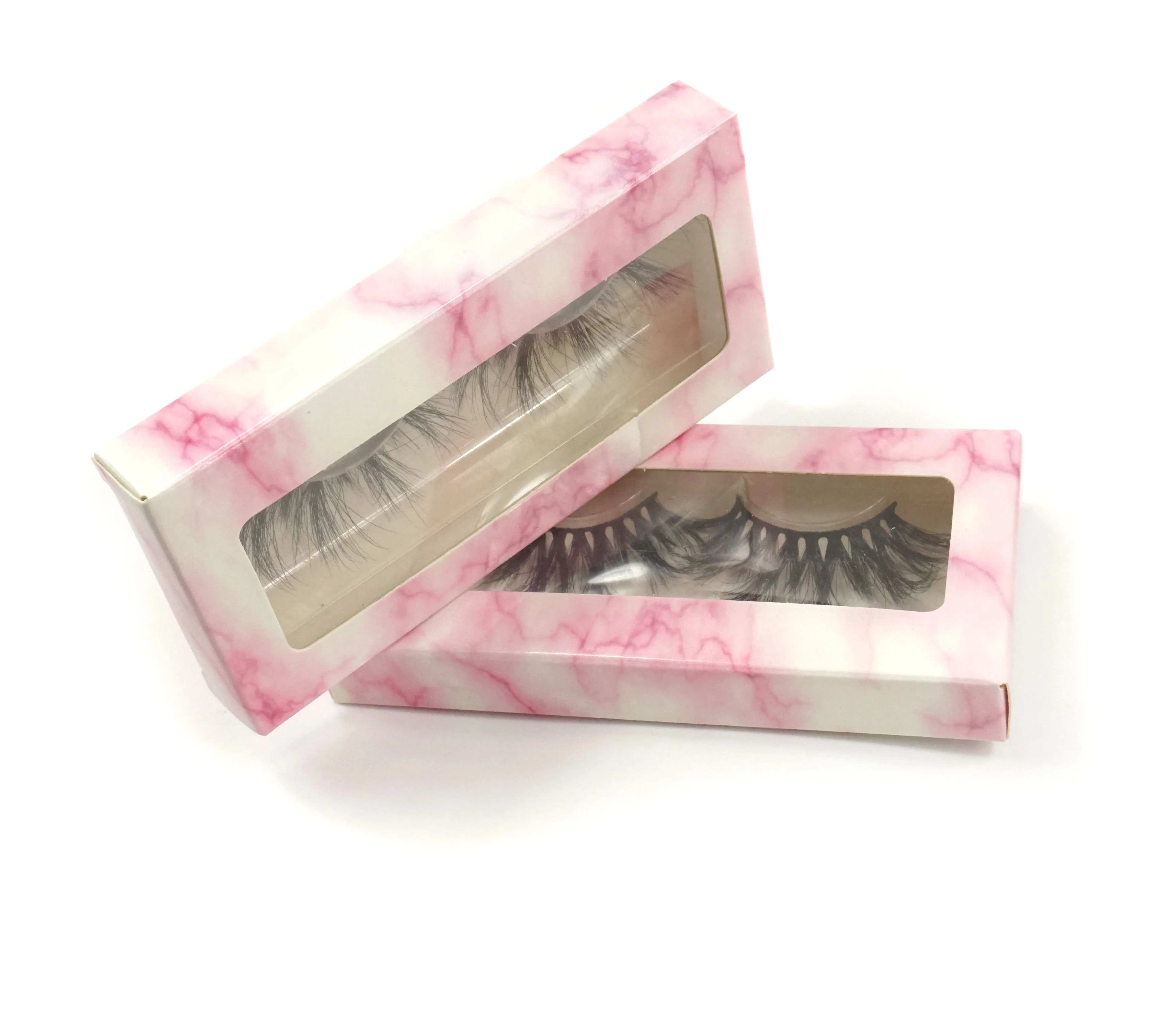 Holographic packaging box eyelash box packaging 3d mink lashes custom eyelash packaging box