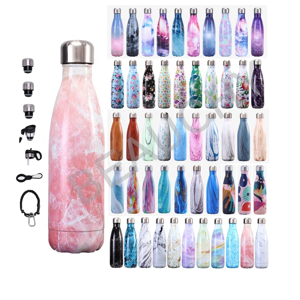 Beauchy Insulated Water Bottle Double Wall Vacuum Stainless Steel Water Bottles Metal Sports Insulated Thermal Water Bottle