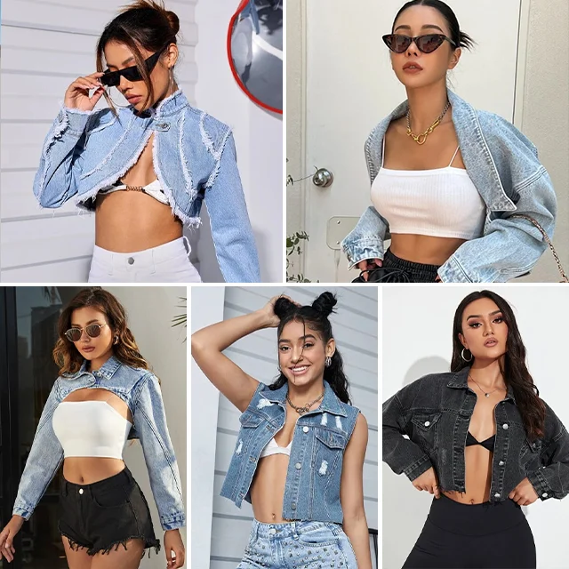 Used summer clothes denim coat Denim Korean into a bag of second-hand clothes