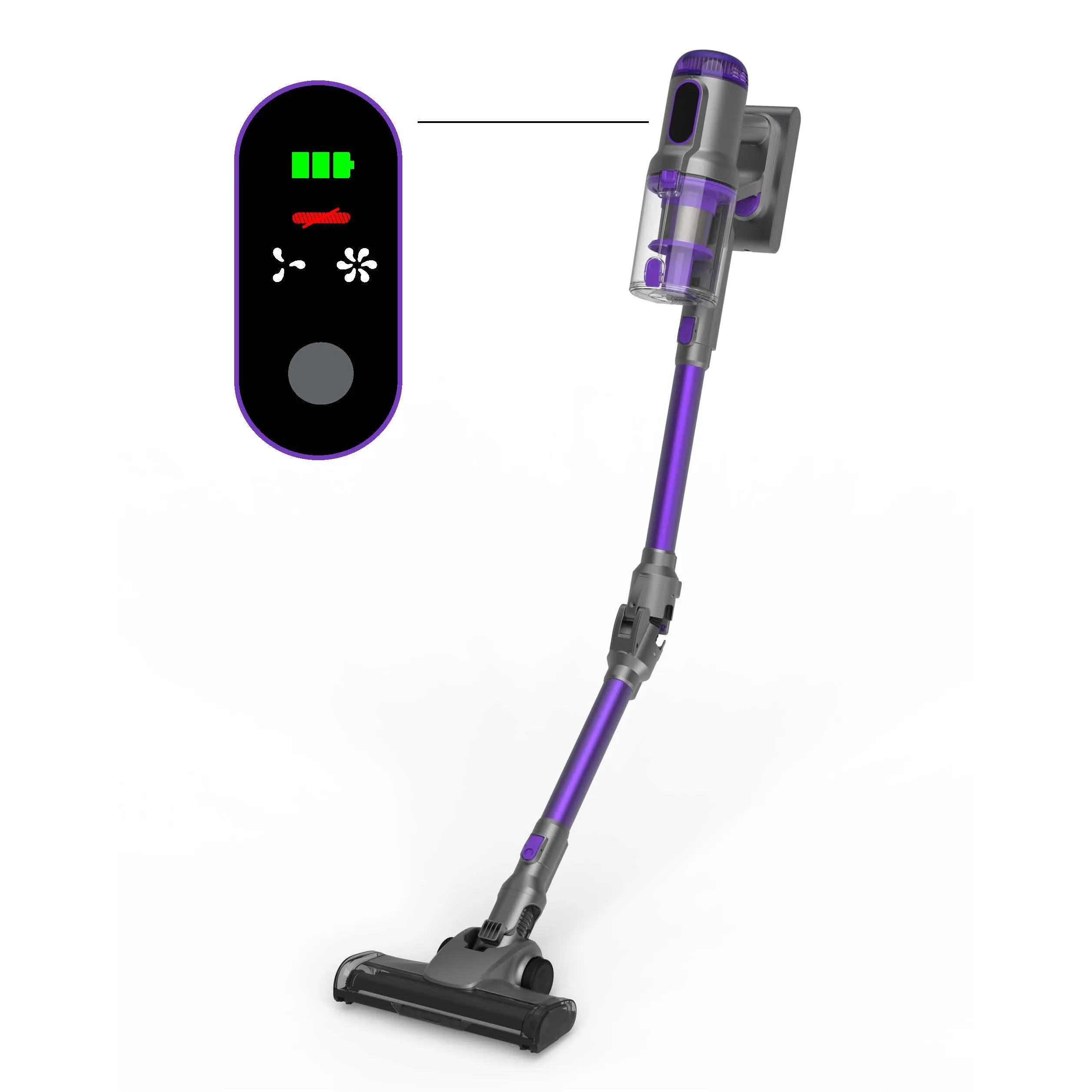 OEM smart  2-in-1 vacuum broom electronic Carpet Cordless Handheld Vacuum Cleaner