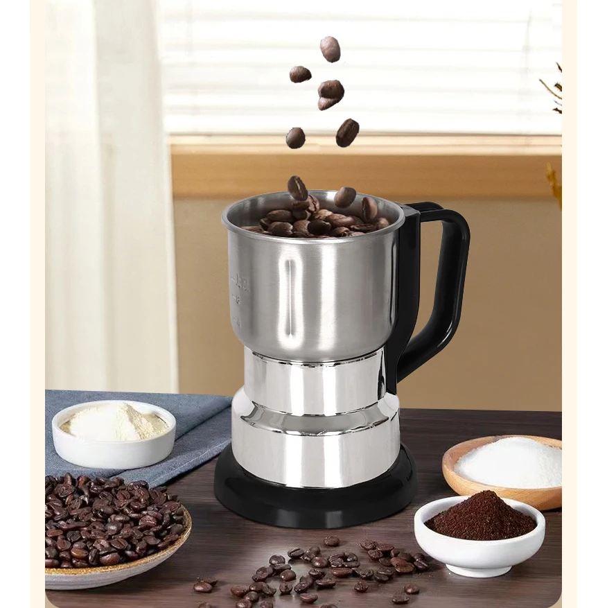 Home Portable Professional Automatic Small Stainless Steel Electric Mini Grain Spice Mill Bean Coffee Grinders Machine For Sale