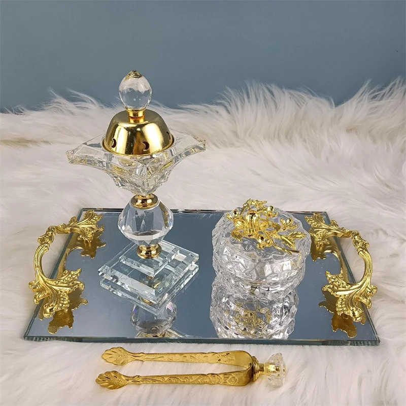 Incense Burner Wholesale Eid Ramadan Mubarak Crystal Incense Burner Arabian Style