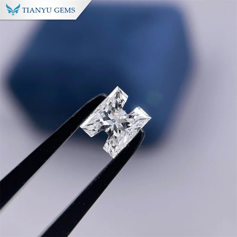 Tianyu gems Lab Grown Diamond CVD DEF VVS1  Letter H  Loose Diamond Special Cut