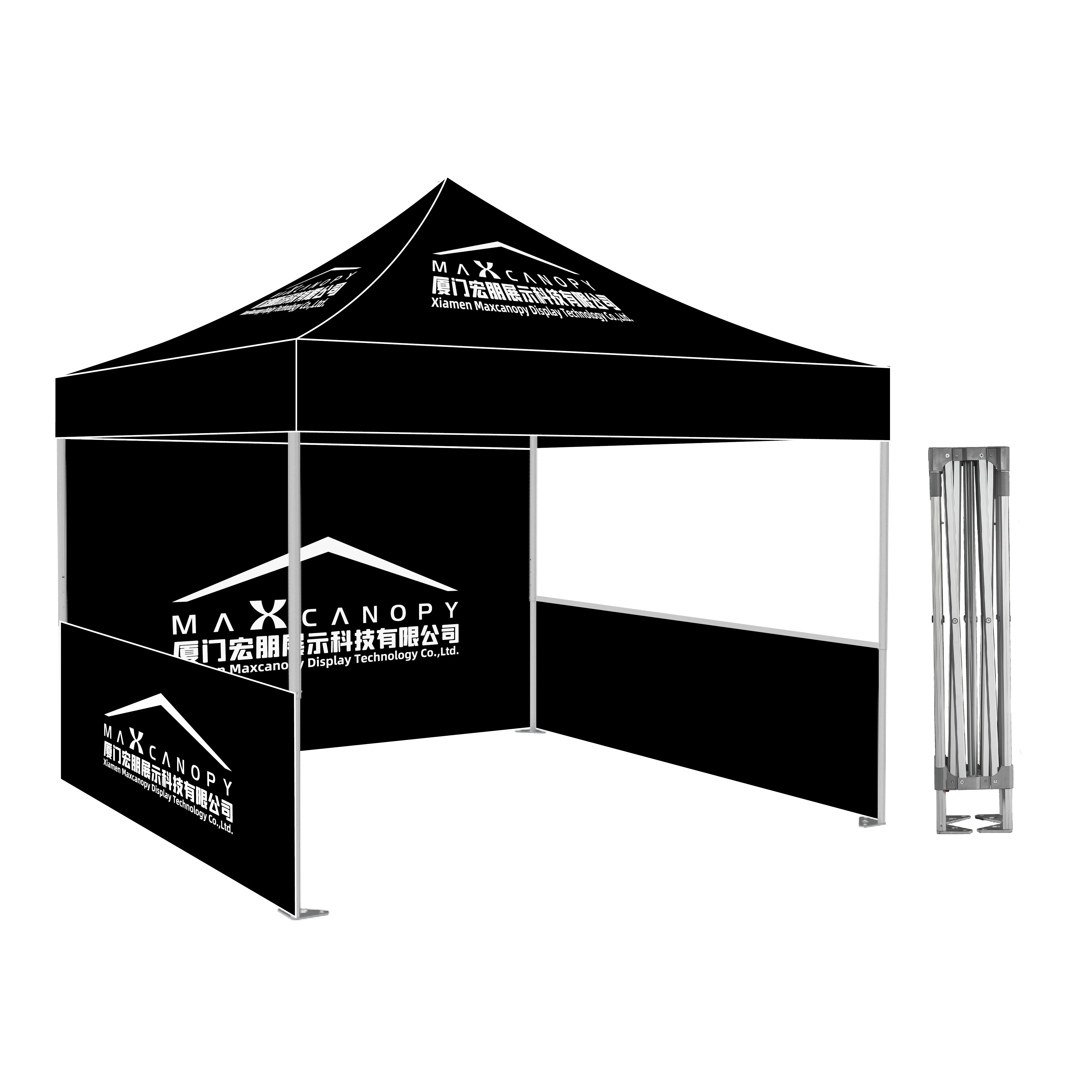 Waterproof 10x10 canopy folding tent with logo camping 10x10 pop up canopy custom ez up Alu frame trade show tent