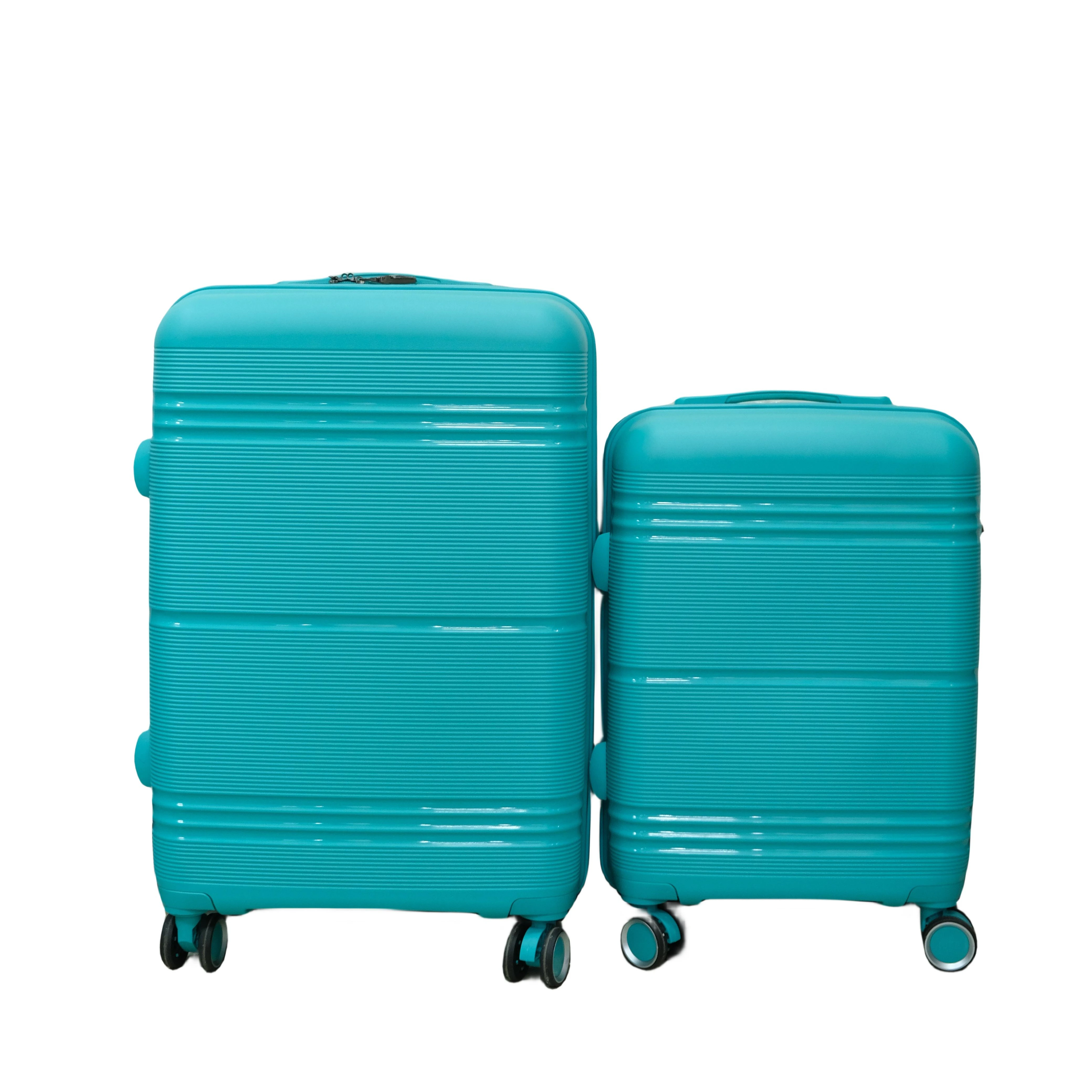 Factory Customized High-Quality Two Wheel PP Trolley Case Travel Luggage Sets Of 3 Pieces 20 24 28 Inch