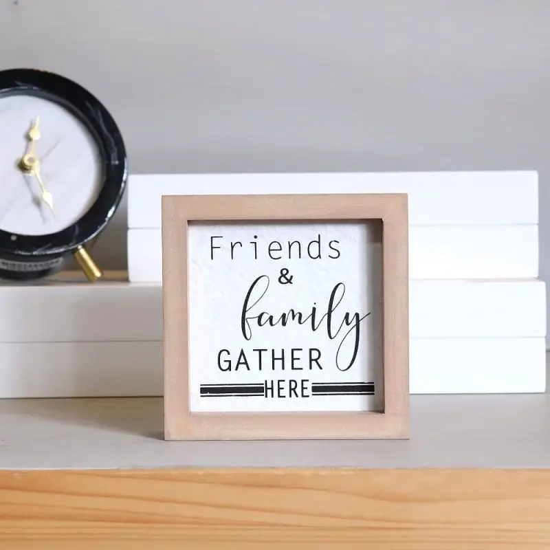 
Small Exquisite Rustic Wooden Home Decor Hanging Stand Wood Sign 