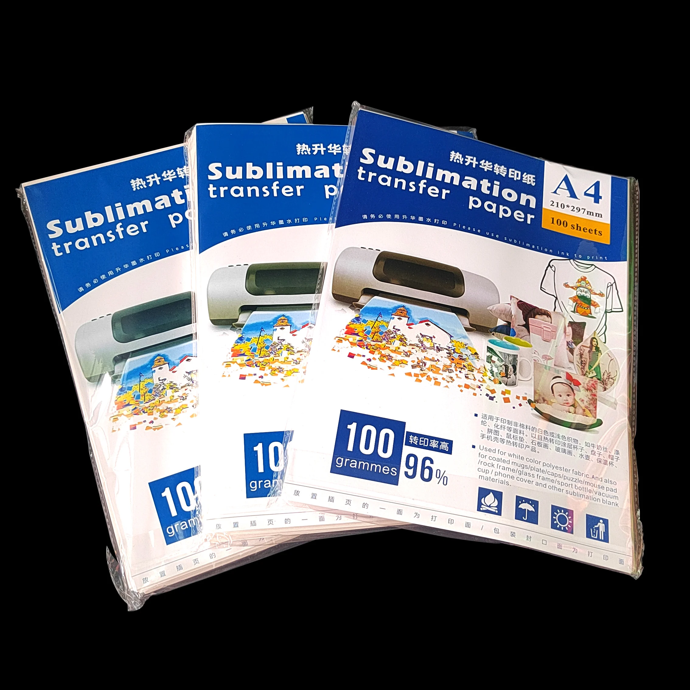 Wholesale Sub Printed A3+ A4 Heat Transfer Sublimation Papers High Quality White Sublimation Paper A4 Quick Dry Transfer Paper