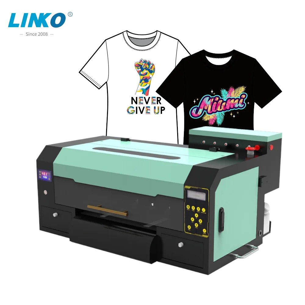 30cm A3 DTF impresora Clothes Printer 30cm 2 heads L1600 dual head dtf t shirt printer t-shirt printing machine