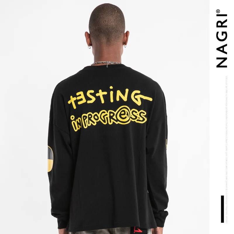 
Low MOQ Long Sleeve High Street Fashion Special Printing Sublimation Custom t Shirt 