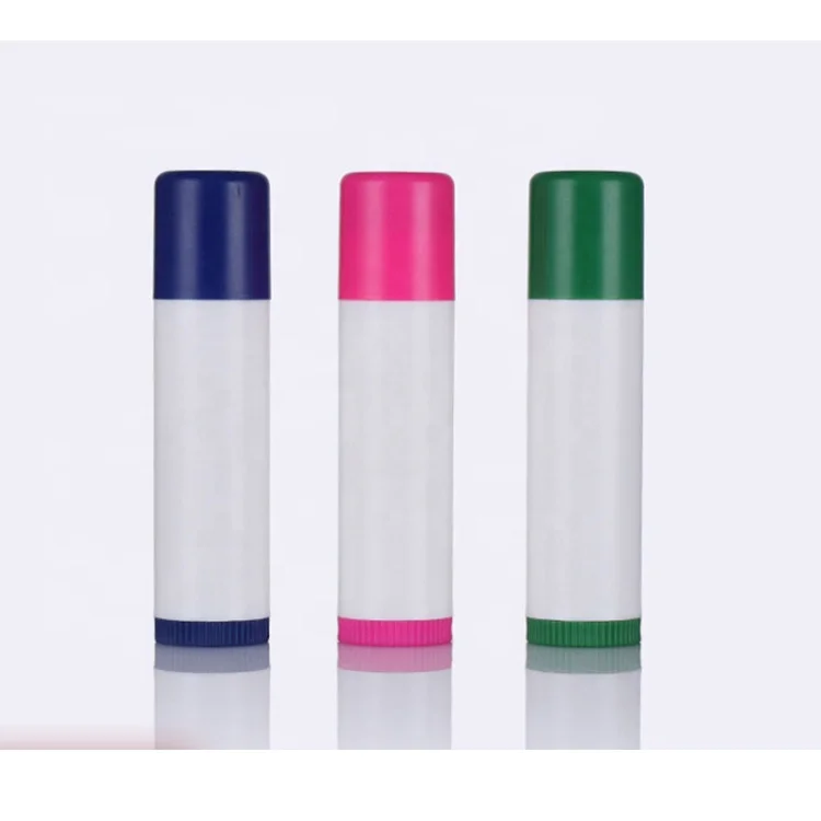 15 ml twist up white  big round empty lip balm lipstick tube